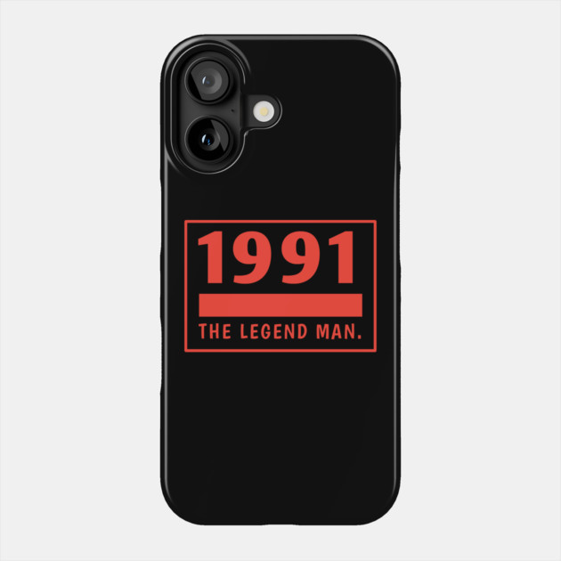 1991 birthday Phone Case by BlackMeme94