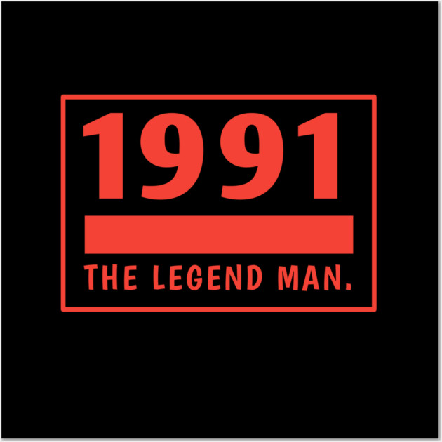 1991 birthday Wall Art by BlackMeme94