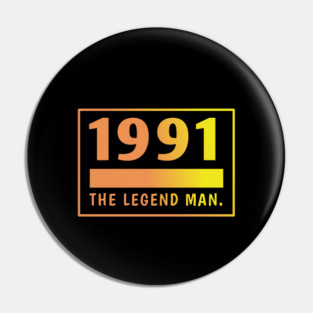 1991 birthday Pin