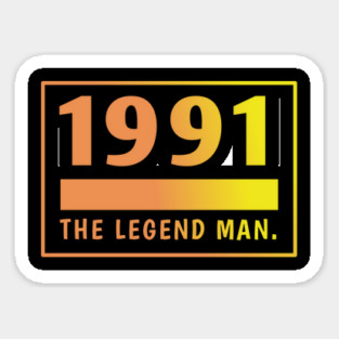 1991 birthday Sticker