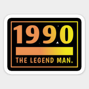 1990 Birthday Sticker