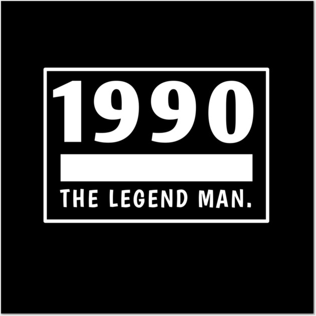 1990 Birthday Wall Art by BlackMeme94