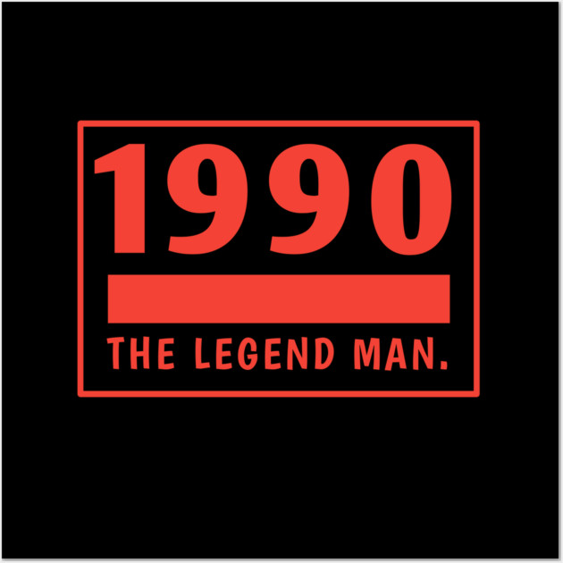 1990 Birthday Wall Art by BlackMeme94