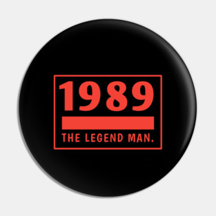 1989 birthday Pin