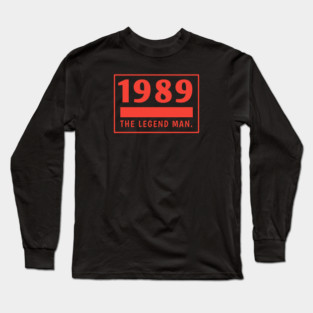 1989 birthday Long Sleeve T-Shirt