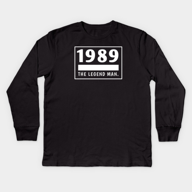 1989 birthday Kids Long Sleeve T-Shirt by BlackMeme94