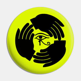 Eye in Hands Pin
