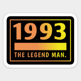 1993 birthday Sticker