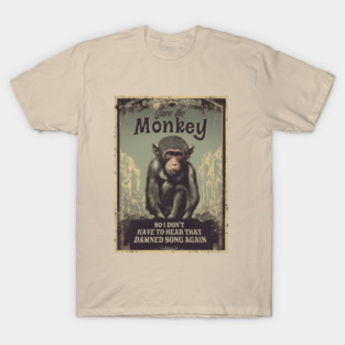 Save the Monkey Pixies Hate Sad Monkey T-Shirt