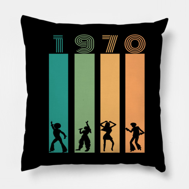 1970 Birth Year Pillow by Pixel Threads 