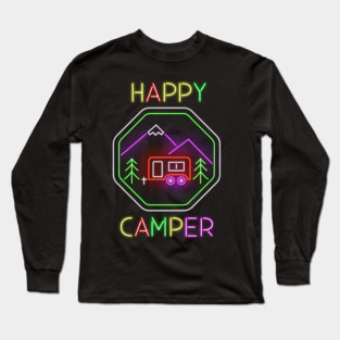 I'M Simple Camping Wine Dog Flip-Flops Lover Women Shirt Tee Long Sleeve T-Shirt