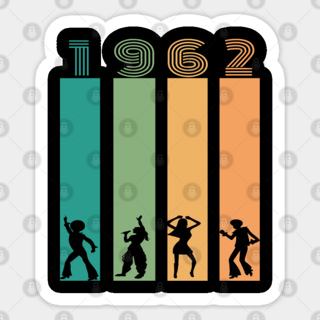 1962 Birthday Sticker by Pixel Threads 