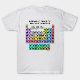 Periodic Table of Black Scientists (Light) T-Shirt