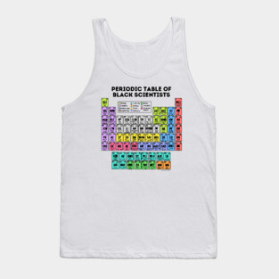 Periodic Table of Black Scientists (Light) Tank Top