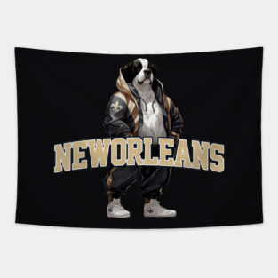 New Orleans Football - Hype Beast Mascot Tapestry