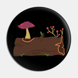 Mushrooms Grow On Wood Trunks Pin