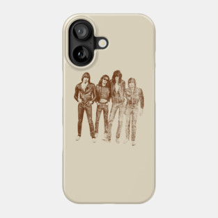 Ramones - Retro Vintage Sketches Phone Case