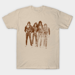 Ramones - Retro Vintage Sketches T-Shirt