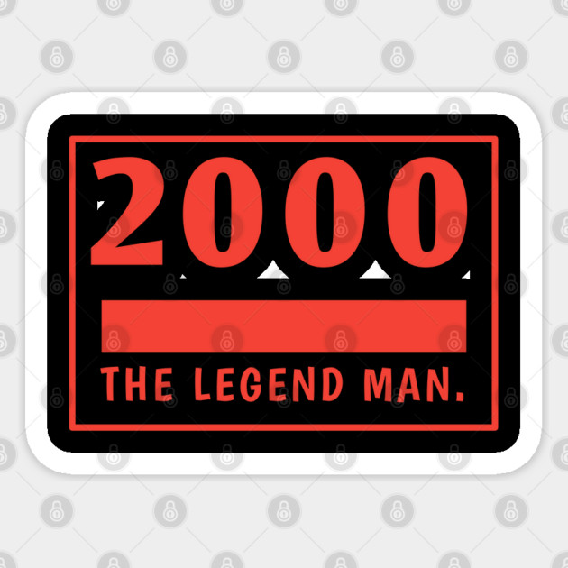 2000 birthday Sticker by BlackMeme94