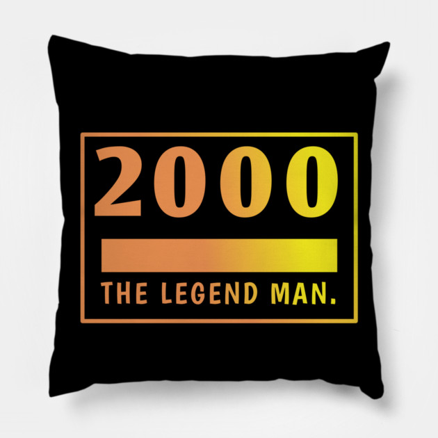 2000 birthday Pillow by BlackMeme94