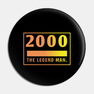 2000 birthday Pin