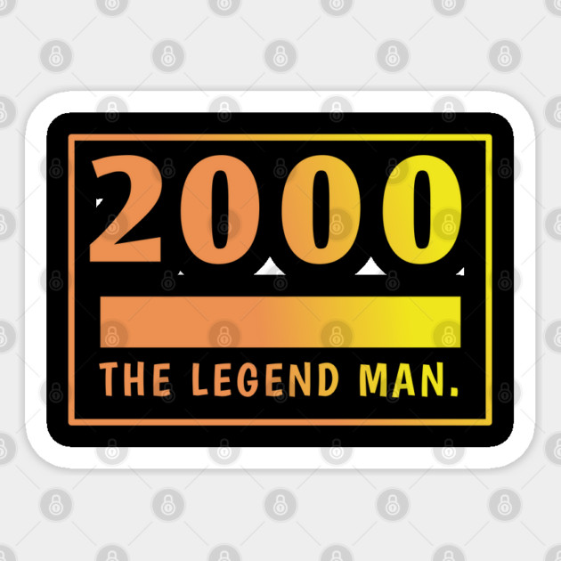 2000 birthday Sticker by BlackMeme94