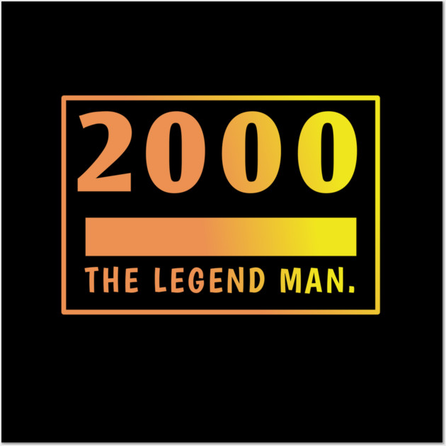 2000 birthday Wall Art by BlackMeme94