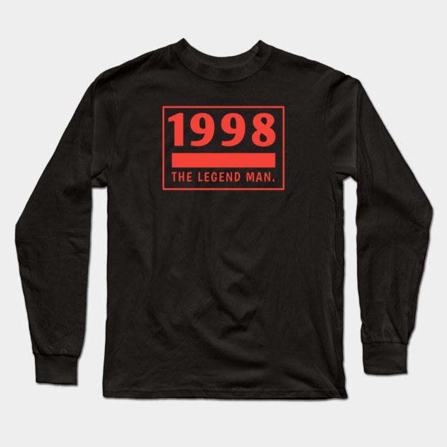 1998 birthday Long Sleeve T-Shirt by BlackMeme94