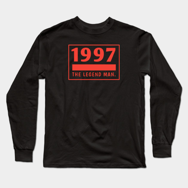 1997 birthday Long Sleeve T-Shirt by BlackMeme94