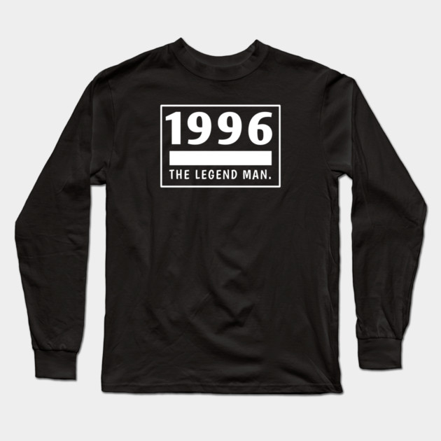 1996 birthday Long Sleeve T-Shirt by BlackMeme94