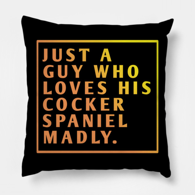 Cocker Spaniel Pillow by BlackMeme94
