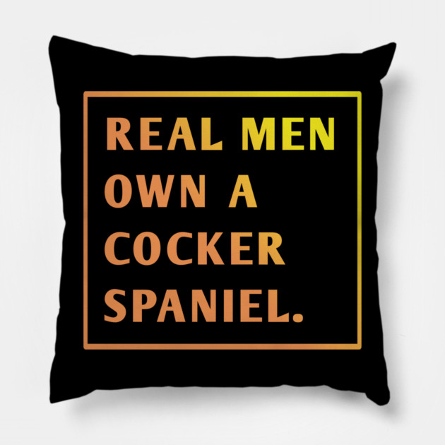 Cocker Spaniel Pillow by BlackMeme94