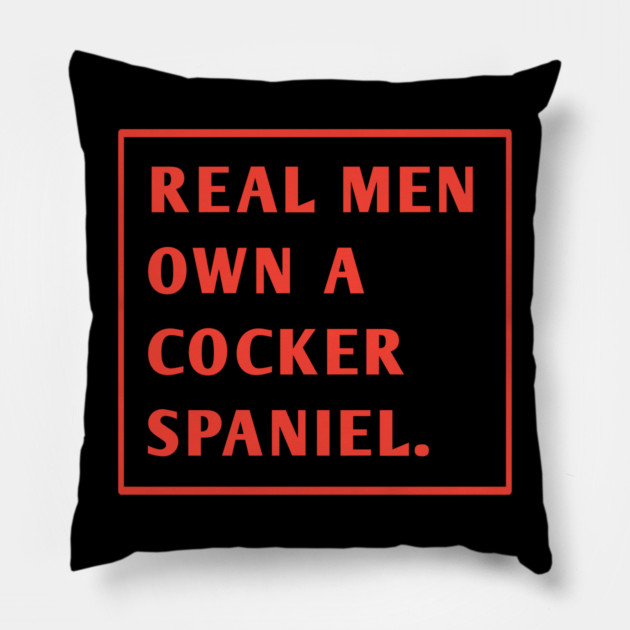 Cocker Spaniel Pillow by BlackMeme94