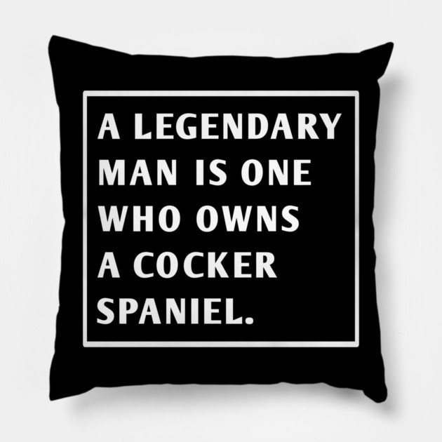 Cocker Spaniel Pillow by BlackMeme94