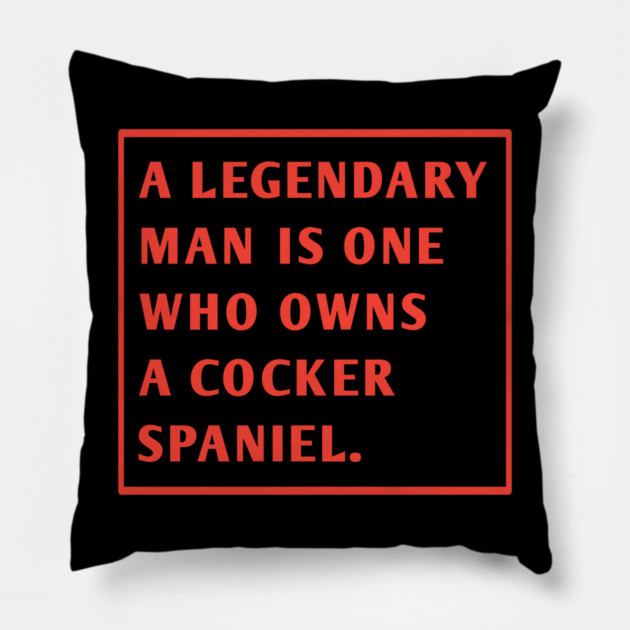 Cocker Spaniel Pillow by BlackMeme94