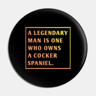 Cocker Spaniel Pin