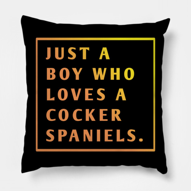 Cocker Spaniel Pillow by BlackMeme94