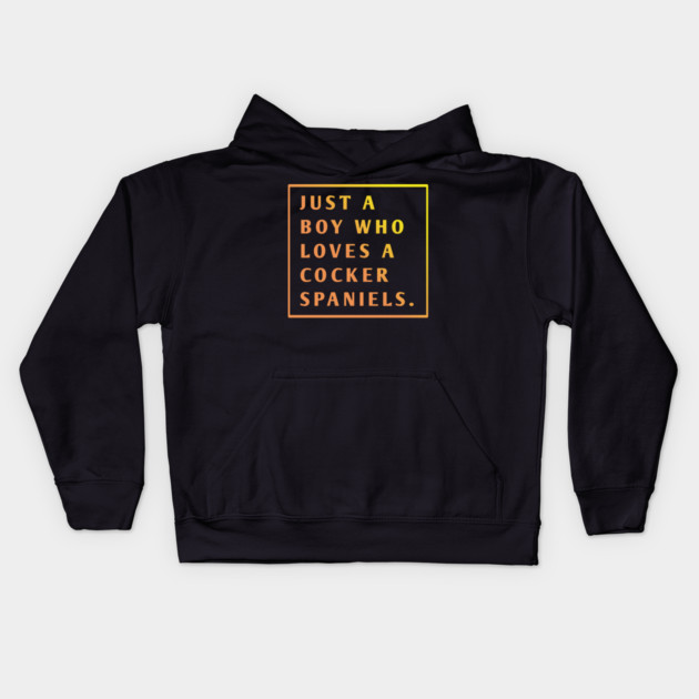 Cocker Spaniel Kids Hoodie by BlackMeme94