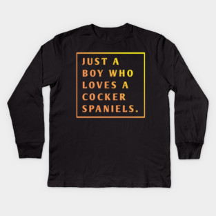 Cocker Spaniel Kids Long Sleeve T-Shirt