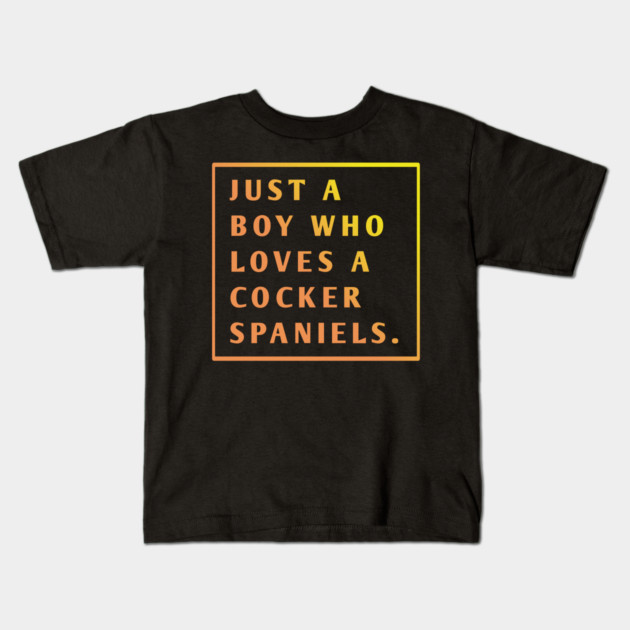 Cocker Spaniel Kids T-Shirt by BlackMeme94