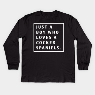 Cocker Spaniel Kids Long Sleeve T-Shirt