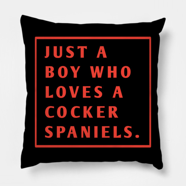 Cocker Spaniel Pillow by BlackMeme94