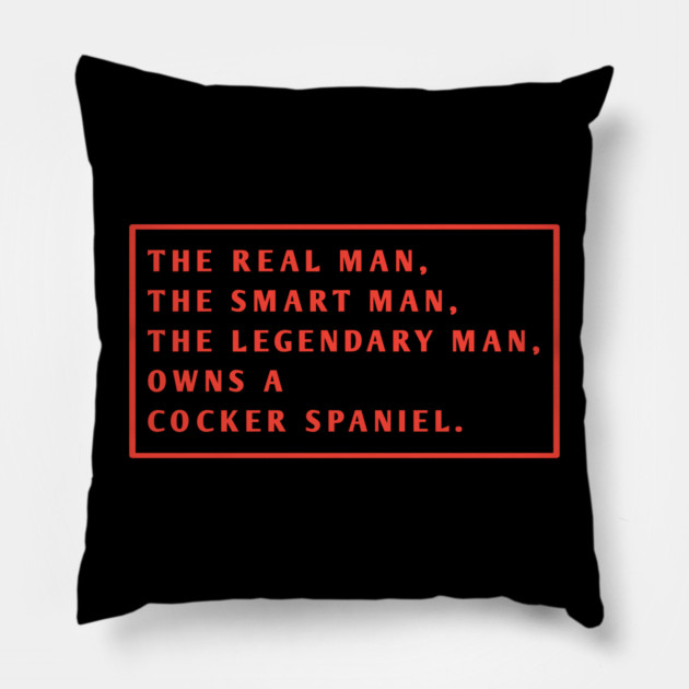 Cocker Spaniel Pillow by BlackMeme94