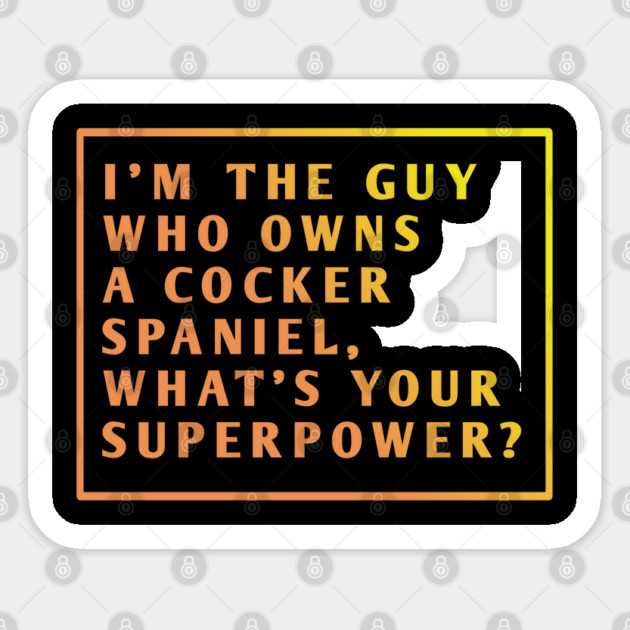 Cocker Spaniel Sticker by BlackMeme94