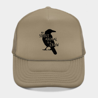 Black Crow Silhouette - My Spirit Animal Is A Crow Hat