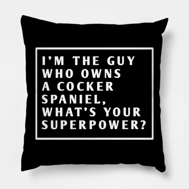 Cocker Spaniel Pillow by BlackMeme94