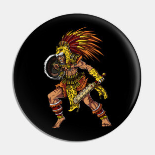 Aztec Jaguar Warrior Pin