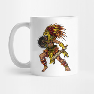 Aztec Jaguar Warrior Mug