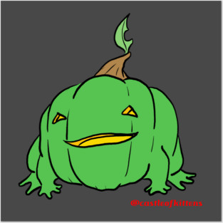 Frog O Lantern (green) Posters and Art