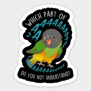 Senegal Parrot Aaaa Sticker